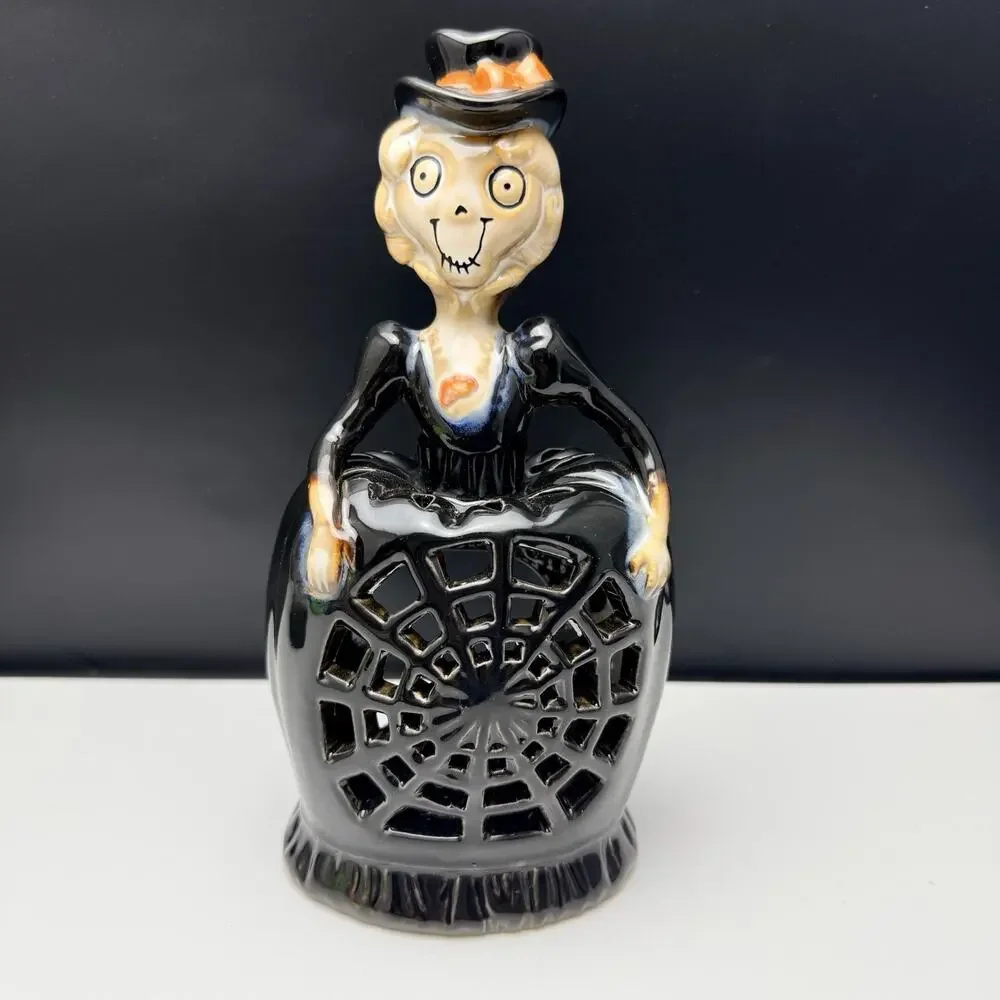 Yankee Candle Boney Bunch Aunt Hilda Spider Web Tea Light Holder